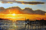 Fong, Eileen - Sunset by the Dock